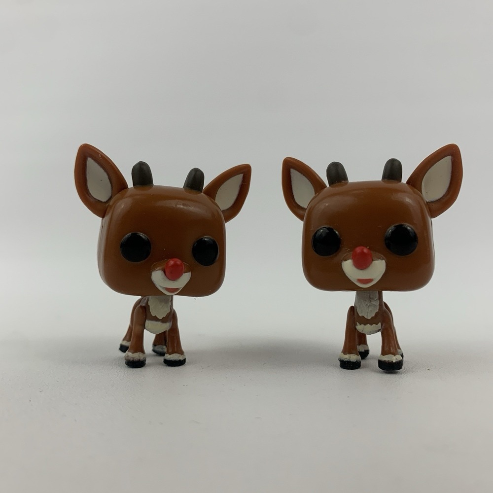 Rudolph The Red-Nosed Reindeer Mini Funko Figures 1.75" Lot Of 2 Christmas 2024